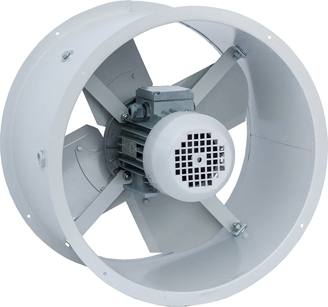 Осевой вентилятор - самая распространенная конструкция в системе вентиляции
