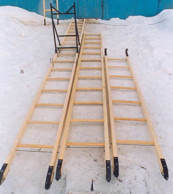 Модули раздвижной лестницы могут различаться своей длиной