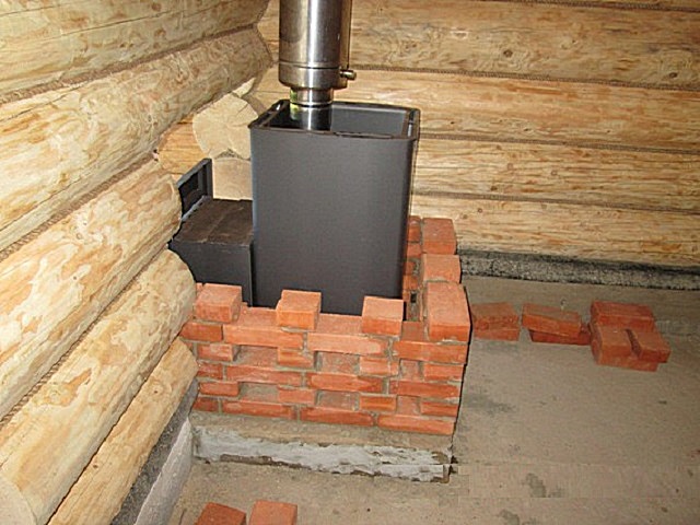 Установка портала каменки для сауны и установка чугунной каменки Gefest PB-03 MS