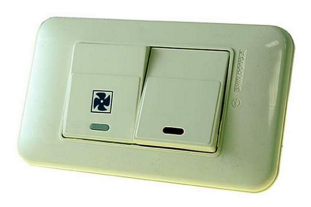 Выпускаются даже специальные модели выключателей для раздельного управления освещением и вентиляцией в ванных комнатах.