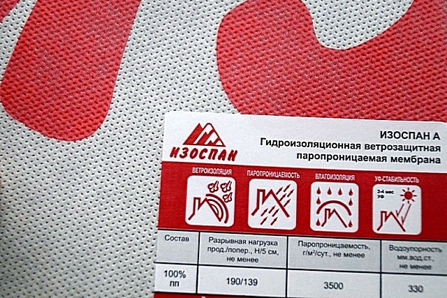 Технические характеристики Изоспан Д