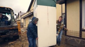 Шаг 2 – перенос станции к месту установки