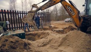 Шаг 5 – засыпка септика