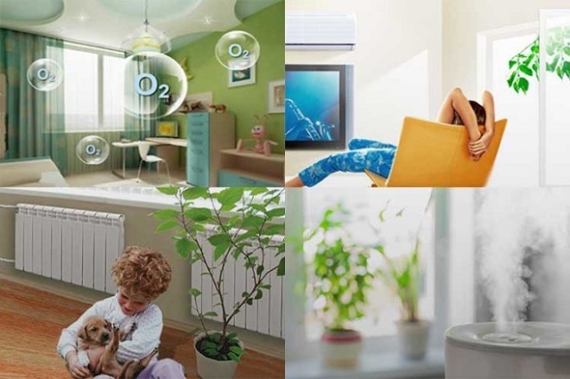 Чтобы поддержать здоровую обстановку в жилых помещениях следует следить за балансом температуры и влажности