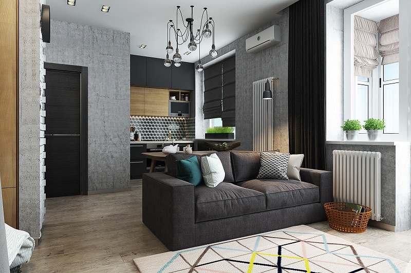 Наличие квартиры с одной комнатой дает возможность качественно обустроить каждый квадратный метр