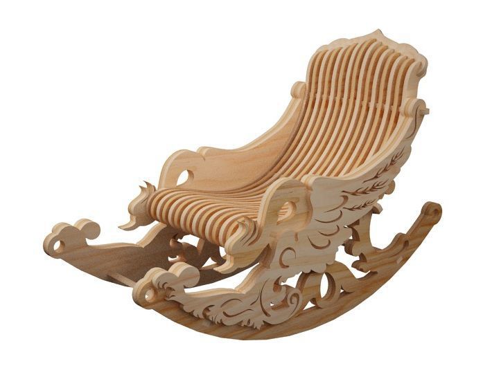 Кресло-качалка из фанеры