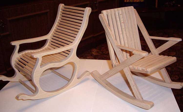 Кресла-качалки из фанеры