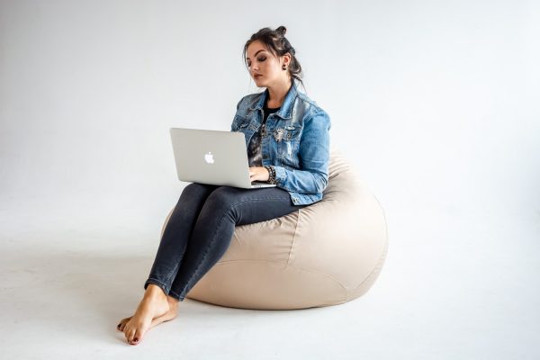 Кресло-мешок из экокожи