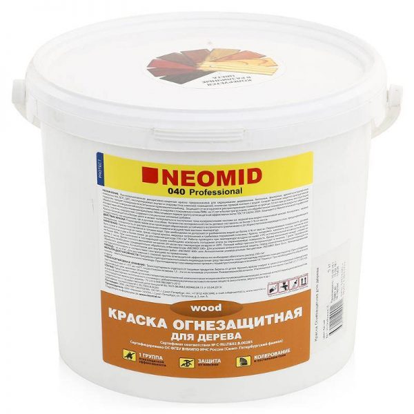 Neomid огнезащитная краска для дерева