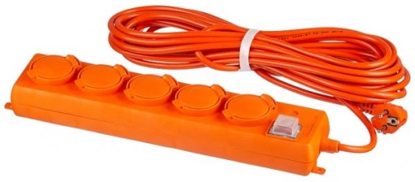 UNIVersal 5 розеток 10м 9633922 16А IP44 с/з