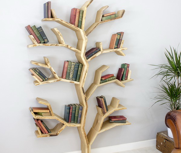 Оригинальное книжное дерево для лофта