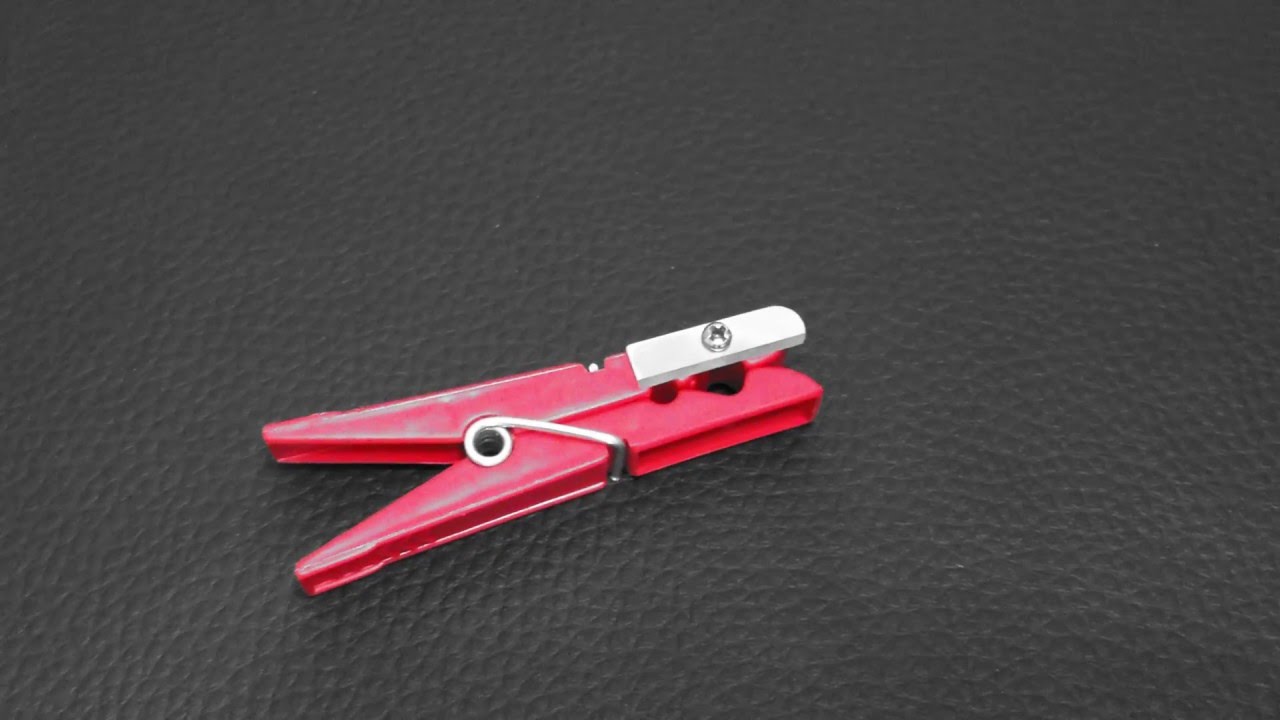 Зачистка проводов прищепкой