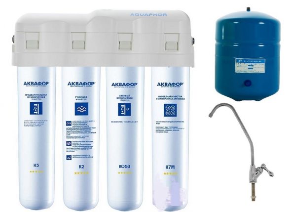 Аквафор ОСМО-Кристалл 50 исп. 4М с обратным осмосом