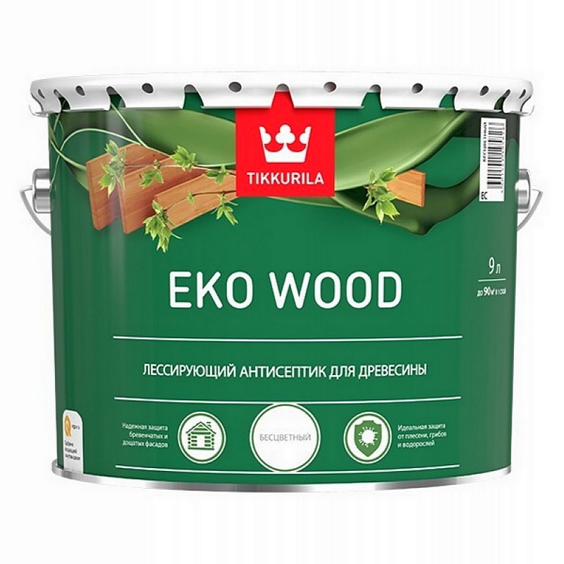 Универсальный состав для защиты и декорирования древесины - TIKKURILA EKO WOOD