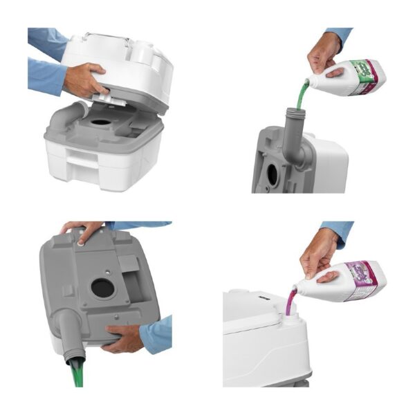 Заправка биотуалета жидкостью