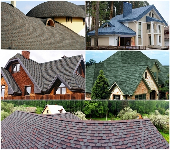 Разновидности мягкой кровли на разных домах