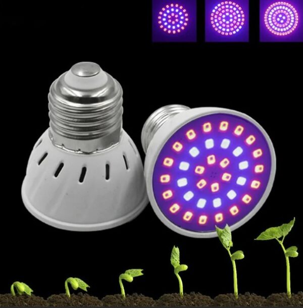 LED лампа для рассады круглой формы