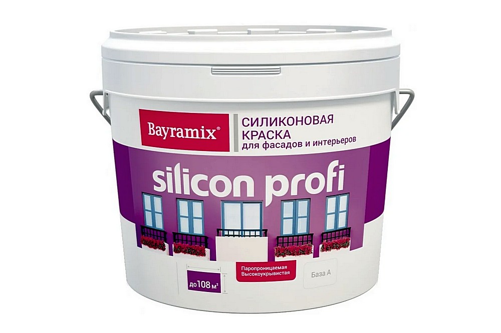 Краска силиконовая BAYRAMIX Silicon Profi матовая А