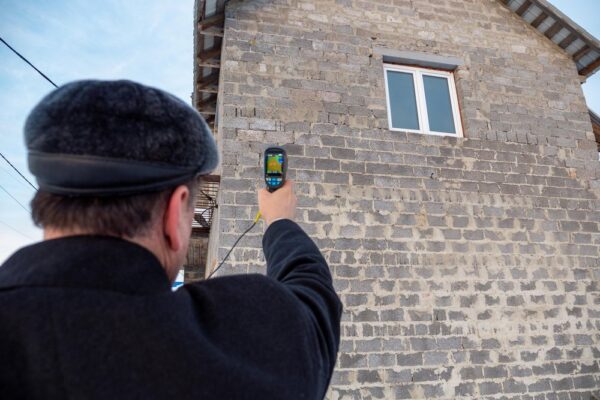 Дом из керамзитоблока без наружной отделки и тепловизор